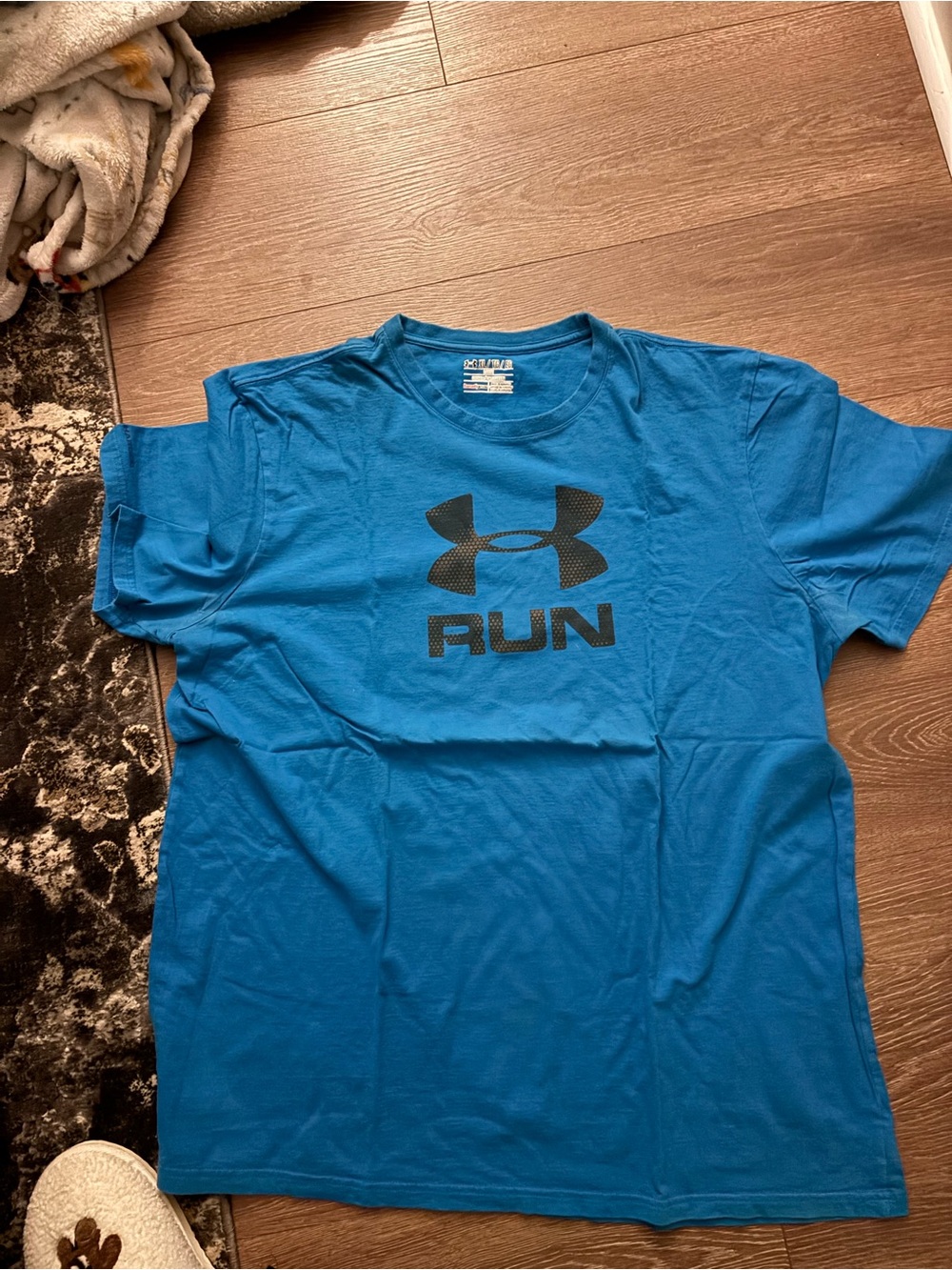 Under Armour Bright Blue RUN Short Sleeve Training Tee